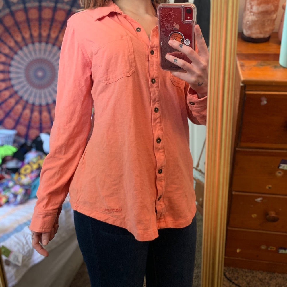 Orange/peachy flannel
